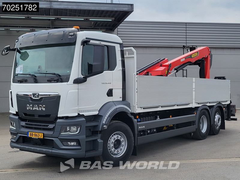 MAN TGS 26.440 6X2 NEW NL-Truck Palfinger PK 20.501 L TEC3 Kran Crane Baustoff Euro 6 - Dropside/ Flatbed truck, Crane truck: picture 1 MAN TGS 26.440 6X2 NEW NL-Truck Palfinger PK 20.501 L TEC3 Kran Crane Baustoff Euro 6 - Dropside/ Flatbed truck, Crane truck: picture 1