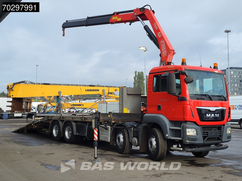 MAN TGS 35.360 TGS 8X2 Fassi F235A.0.22 Crane Kran Winch Hydraulic ramp Lift-Axle Navi Euro 6 - Dropside/ Flatbed truck, Crane truck: picture 5 MAN TGS 35.360 TGS 8X2 Fassi F235A.0.22 Crane Kran Winch Hydraulic ramp Lift-Axle Navi Euro 6 - Dropside/ Flatbed truck, Crane truck: picture 5