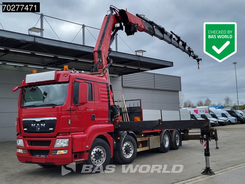 MAN TGS 35.480 8X4 Fassi F800BXP.28 Kran Crane Hydrodrive Lift-Lenkachse Euro 4 - Dropside/ Flatbed truck, Crane truck: picture 1 MAN TGS 35.480 8X4 Fassi F800BXP.28 Kran Crane Hydrodrive Lift-Lenkachse Euro 4 - Dropside/ Flatbed truck, Crane truck: picture 1