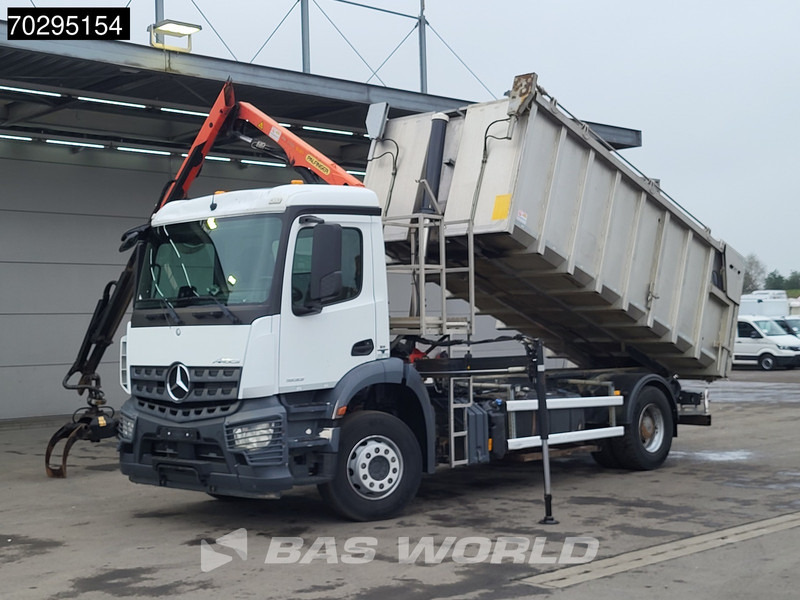 Tipper, Crane truck Mercedes-Benz Actros 1833 4X2 Palfinger PK7.501 SLD Kran Crane 17m3 tipper Big-Axle Euro 6: picture 5