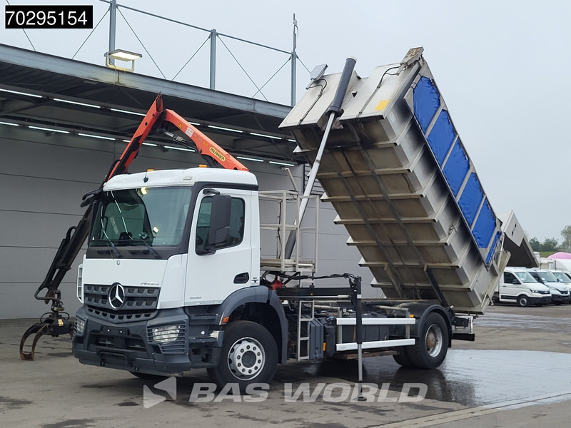 Tipper, Crane truck Mercedes-Benz Actros 1833 4X2 Palfinger PK7.501 SLD Kran Crane 17m3 tipper Big-Axle Euro 6: picture 13