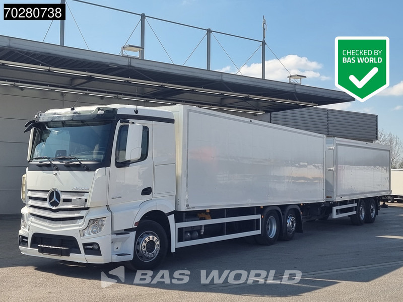 Mercedes-Benz Actros 2543 6X2 Combi Retarder ACC Navi Ladebordwand 360°camera Euro 6 - Box truck: picture 1 Mercedes-Benz Actros 2543 6X2 Combi Retarder ACC Navi Ladebordwand 360°camera Euro 6 - Box truck: picture 1