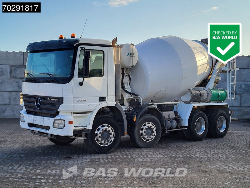 Mercedes-Benz Actros 3236 8X4 9m3 Stetter Mixer Retarder Steelsuspension Big-Axle Euro 3 - Concrete mixer truck: picture 1 Mercedes-Benz Actros 3236 8X4 9m3 Stetter Mixer Retarder Steelsuspension Big-Axle Euro 3 - Concrete mixer truck: picture 1
