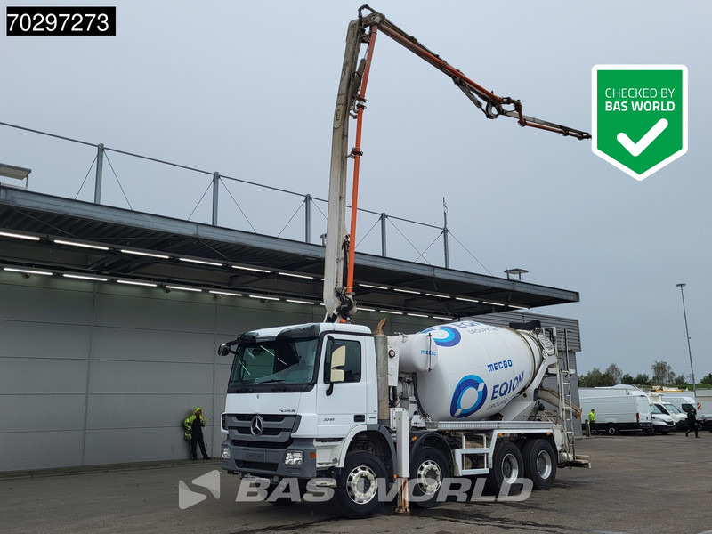 Mercedes-Benz Actros 3241 8X4 7m3 Mecbo Mixer Big-Axle Steelsuspension Pompe+Mixer Euro 5 - Concrete pump truck: picture 1 Mercedes-Benz Actros 3241 8X4 7m3 Mecbo Mixer Big-Axle Steelsuspension Pompe+Mixer Euro 5 - Concrete pump truck: picture 1