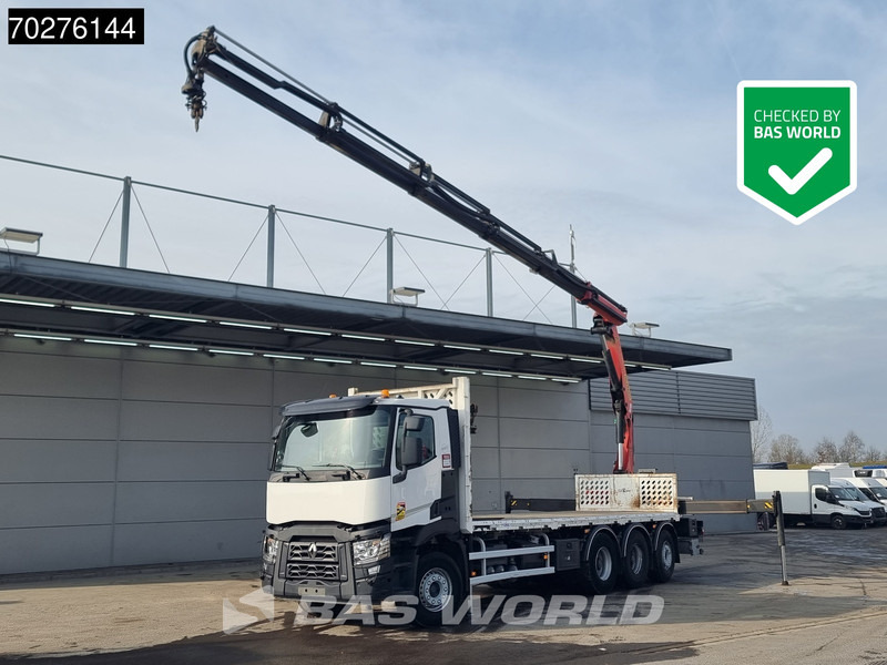 Renault C 380 8X4 Palfinger PK 23001 EH Remote Lift+Lenkachse Euro 6 - Dropside/ Flatbed truck, Crane truck: picture 1 Renault C 380 8X4 Palfinger PK 23001 EH Remote Lift+Lenkachse Euro 6 - Dropside/ Flatbed truck, Crane truck: picture 1
