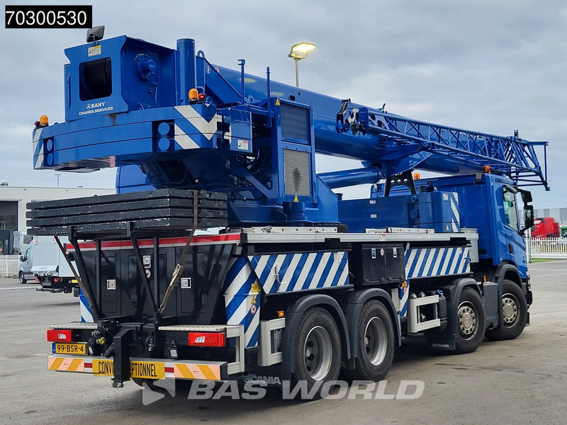 Scania P450 P 8X4 Palfinger/SANY SPC500E Telescopic Crane Retarder Navi Automatic Euro 6 - Dropside/ Flatbed truck, Crane truck: picture 5 Scania P450 P 8X4 Palfinger/SANY SPC500E Telescopic Crane Retarder Navi Automatic Euro 6 - Dropside/ Flatbed truck, Crane truck: picture 5