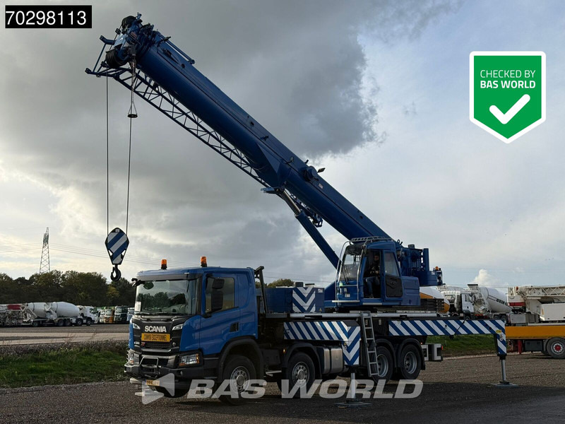 Scania P450 P 8X4 Palfinger/SANY SPC500E Telescopic Crane Retarder Navi Automatic Euro 6 - Crane truck: picture 1 Scania P450 P 8X4 Palfinger/SANY SPC500E Telescopic Crane Retarder Navi Automatic Euro 6 - Crane truck: picture 1