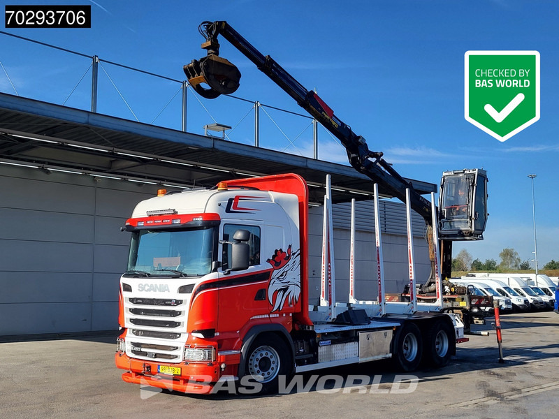 Scania R450 R 6X4 NL-Truck Kesla 2110T Crane Kran Holztransport Manual ACC Xenon Euro 6 - Log truck, Crane truck: picture 1 Scania R450 R 6X4 NL-Truck Kesla 2110T Crane Kran Holztransport Manual ACC Xenon Euro 6 - Log truck, Crane truck: picture 1