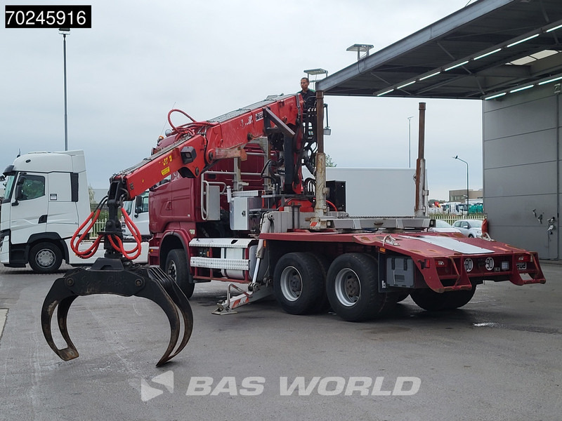 Scania R580 6X4 3-Pedals Jonsered J28505 83 Crane Kran Steel-suspension Retarder Euro 6 - Log truck, Crane truck: picture 3 Scania R580 6X4 3-Pedals Jonsered J28505 83 Crane Kran Steel-suspension Retarder Euro 6 - Log truck, Crane truck: picture 3