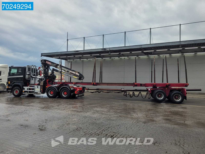 Scania R580 6X4 Holz Kran Diebolt D28 Full-Steell Extentable Trailer - Log truck, Crane truck: picture 3 Scania R580 6X4 Holz Kran Diebolt D28 Full-Steell Extentable Trailer - Log truck, Crane truck: picture 3