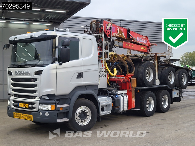 Scania R580 R 6X4 NL-Truck Diebolt D28.81 Kran Crane Holztransport + Dolly Retarder Euro 6 - Log truck, Crane truck: picture 1 Scania R580 R 6X4 NL-Truck Diebolt D28.81 Kran Crane Holztransport + Dolly Retarder Euro 6 - Log truck, Crane truck: picture 1