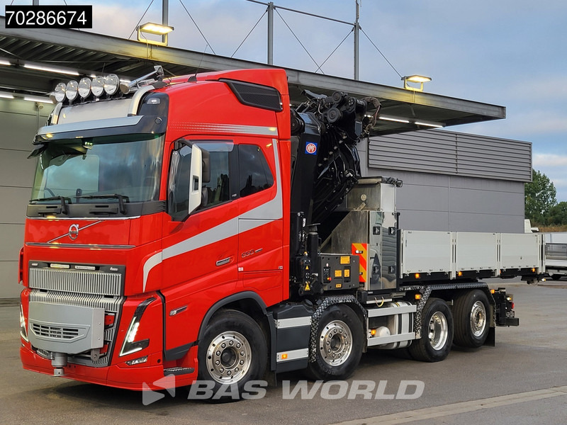 Volvo FH16 650 FH16 8X2 HMF 7020K-RCS Crane + Fly-Jib Lift+Steering-Axle Navi LED ACC Euro 6 - Dropside/ Flatbed truck, Crane truck: picture 1 Volvo FH16 650 FH16 8X2 HMF 7020K-RCS Crane + Fly-Jib Lift+Steering-Axle Navi LED ACC Euro 6 - Dropside/ Flatbed truck, Crane truck: picture 1