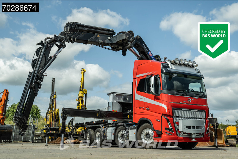 Volvo FH16 650 FH16 8X2 HMF 7020K-RCS Crane + Fly-Jib Lift+Steering-Axle Navi LED ACC Euro 6 - Dropside/ Flatbed truck, Crane truck: picture 1 Volvo FH16 650 FH16 8X2 HMF 7020K-RCS Crane + Fly-Jib Lift+Steering-Axle Navi LED ACC Euro 6 - Dropside/ Flatbed truck, Crane truck: picture 1