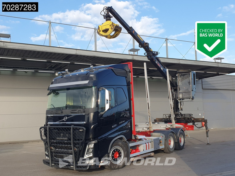 Volvo FH16 750 FH16 6X4 HIAB E96S 79 wood crane Retarder Dynamic-Steering Big-Axle Euro 6 - Log truck, Crane truck: picture 1 Volvo FH16 750 FH16 6X4 HIAB E96S 79 wood crane Retarder Dynamic-Steering Big-Axle Euro 6 - Log truck, Crane truck: picture 1