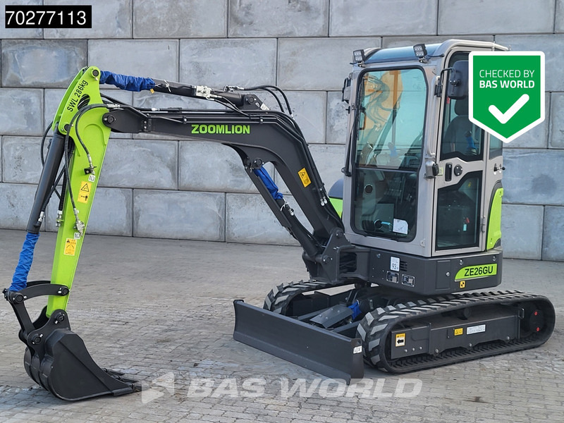 Zoomlion ZE26 GU CE CERTIFIED - Mini excavator: picture 1 Zoomlion ZE26 GU CE CERTIFIED - Mini excavator: picture 1