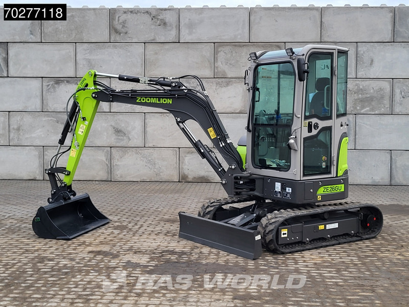Zoomlion ZE26 GU FACTORY WARRANTY - CW/3 BUCKETS - CE CERTIFIED - Mini excavator: picture 3 Zoomlion ZE26 GU FACTORY WARRANTY - CW/3 BUCKETS - CE CERTIFIED - Mini excavator: picture 3
