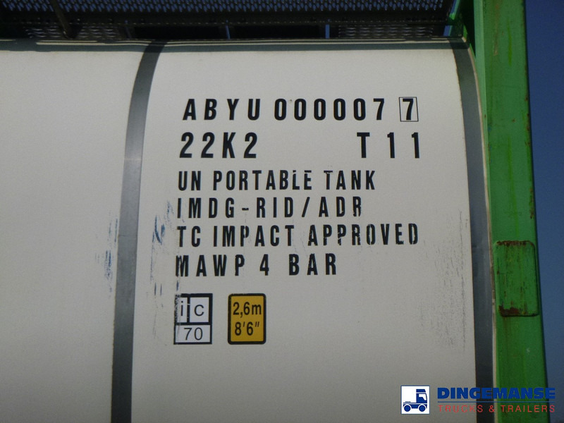 Storage tank Danteco Food tank container inox 20 ft / 25 m3 / 1 comp: picture 6