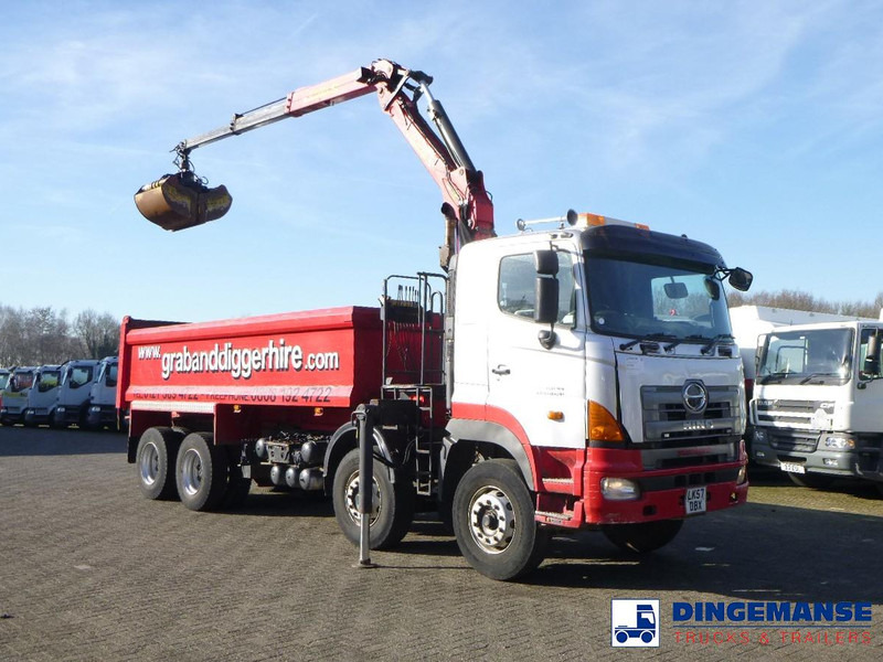 Hino FY1EUKA 8x4 tipper RHD + Palfinger E120L + grapple - Crane truck: picture 5 Hino FY1EUKA 8x4 tipper RHD + Palfinger E120L + grapple - Crane truck: picture 5