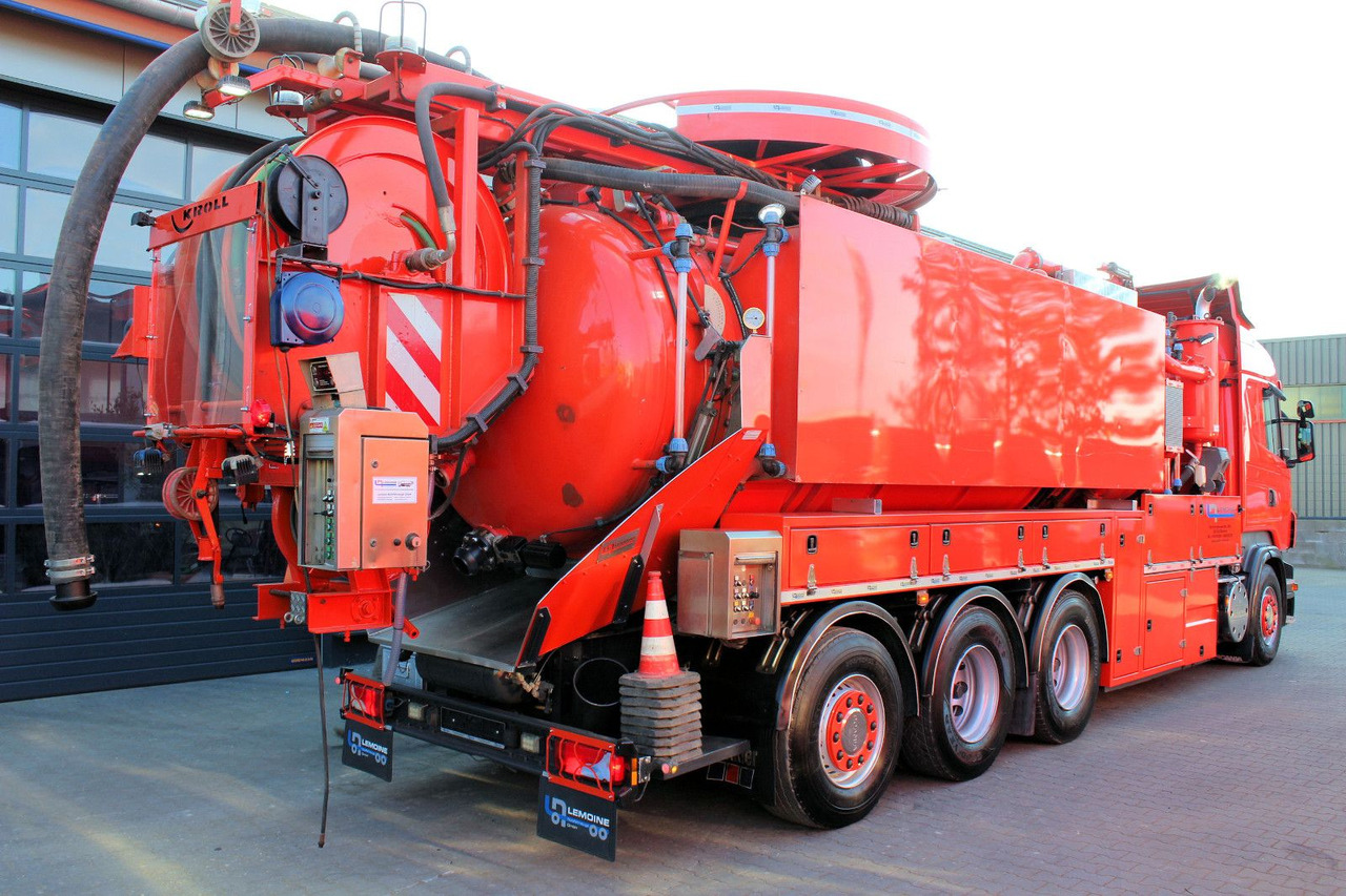 Vacuum truck Scania R560 V8 8x4 Kroll 20m³ WRG 2x HD-Pumpe 620 Liter: picture 6