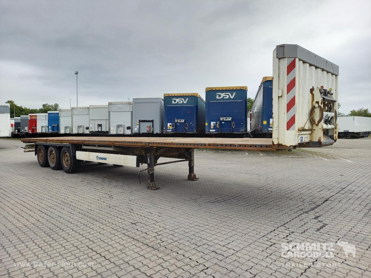 Dropside/ Flatbed semi-trailer KRONE Auflieger Plateau Standard: picture 1