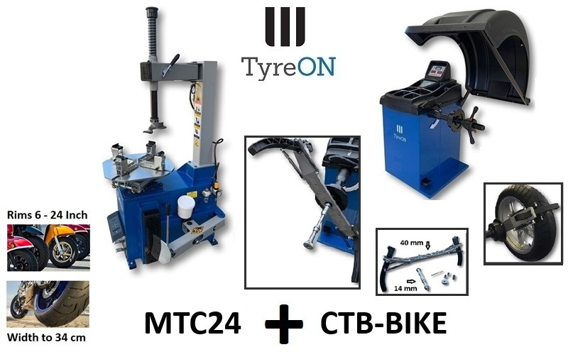 MTC24 motorcycle tyre changer + motorcycle wheel balancer CTB-BIKE - Workshop equipment: picture 1 MTC24 motorcycle tyre changer + motorcycle wheel balancer CTB-BIKE - Workshop equipment: picture 1