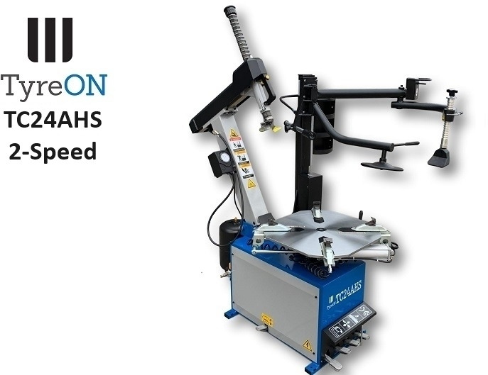 TC24AHS Heavy duty tyre changer with tilting column - Multi-functional assist arm - 8 airboosters - High speed filling machine - Mounting head pneumatically locked - 2Speed 7+13 rpm - 400V - Workshop equipment: picture 2 TC24AHS Heavy duty tyre changer with tilting column - Multi-functional assist arm - 8 airboosters - High speed filling machine - Mounting head pneumatically locked - 2Speed 7+13 rpm - 400V - Workshop equipment: picture 2