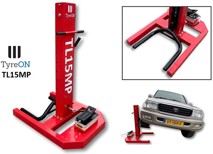 TL15MP mobile single post autolift - easyjacklift 3000 kg - air hydraulic - Lift vehicles up to 3000 kg from the side - Workshop equipment: picture 3 TL15MP mobile single post autolift - easyjacklift 3000 kg - air hydraulic - Lift vehicles up to 3000 kg from the side - Workshop equipment: picture 3