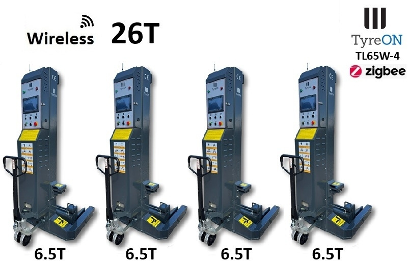 TL65W-4 26T wireless - 4 x 6.5 T - Battery 24V DC / 3 kW per column - Large colour touch display - Workshop equipment: picture 2 TL65W-4 26T wireless - 4 x 6.5 T - Battery 24V DC / 3 kW per column - Large colour touch display - Workshop equipment: picture 2
