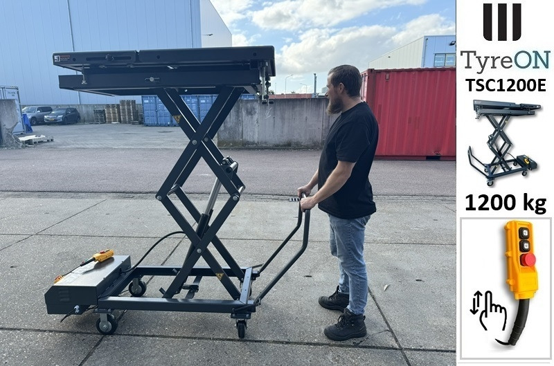 Workshop equipment TSC1200E mobile EV battery lifting table - Mobile lifting table for engines, gearboxes, EV battery packs, transmissions andvehicle components - 230V mobile scissor lift table - 1200 kg - H192 c: picture 6 Workshop equipment TSC1200E mobile EV battery lifting table - Mobile lifting table for engines, gearboxes, EV battery packs, transmissions andvehicle components - 230V mobile scissor lift table - 1200 kg - H192 c: picture 6