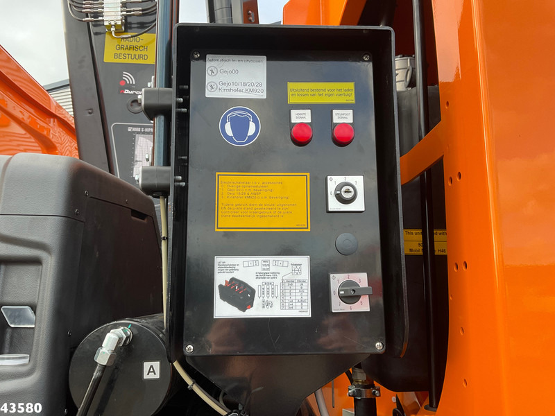 Garbage truck DAF FAN XD 340 Hiab 23 Tonmeter laadkraan + Welvaarts Weighing system: picture 11
