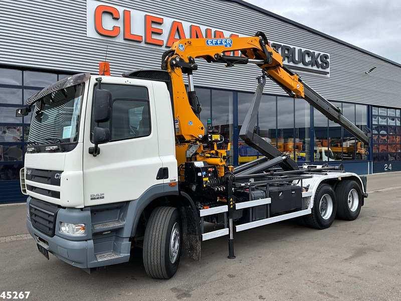 DAF FAS 85 CF 410 Effer 16 Tonmeter laadkraan - Hook lift truck, Crane truck: picture 1 DAF FAS 85 CF 410 Effer 16 Tonmeter laadkraan - Hook lift truck, Crane truck: picture 1