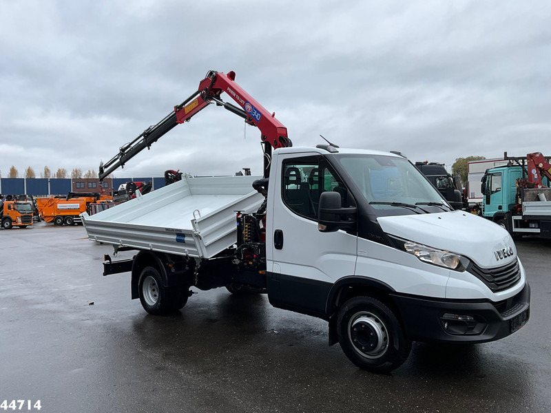 Tipper, Crane truck Iveco Daily 72C18 HMF laadkraan 3,4 Tonmeter laadkraan + Meiller 3-zijdige kipper New & Unused!!: picture 6