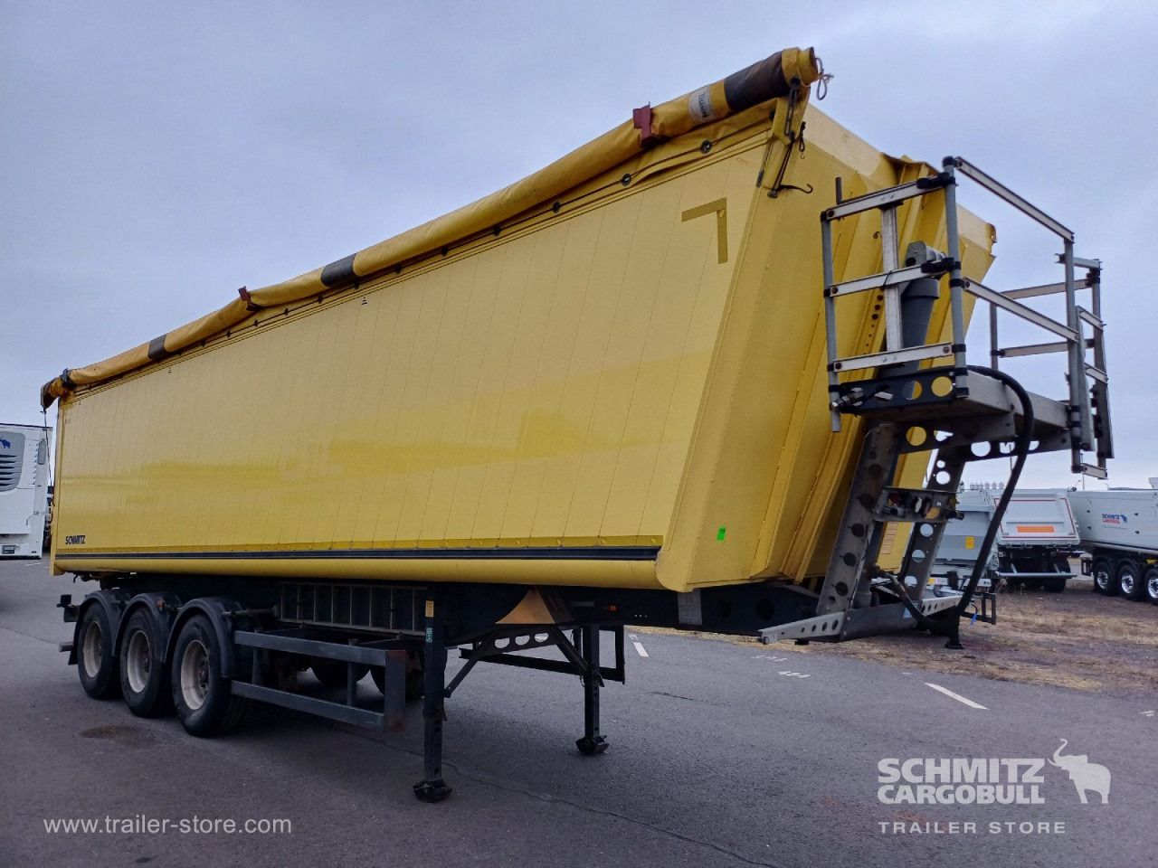 SCHMITZ Auflieger Kipper Alukastenmulde 49m³ - Tipper semi-trailer: picture 1 SCHMITZ Auflieger Kipper Alukastenmulde 49m³ - Tipper semi-trailer: picture 1