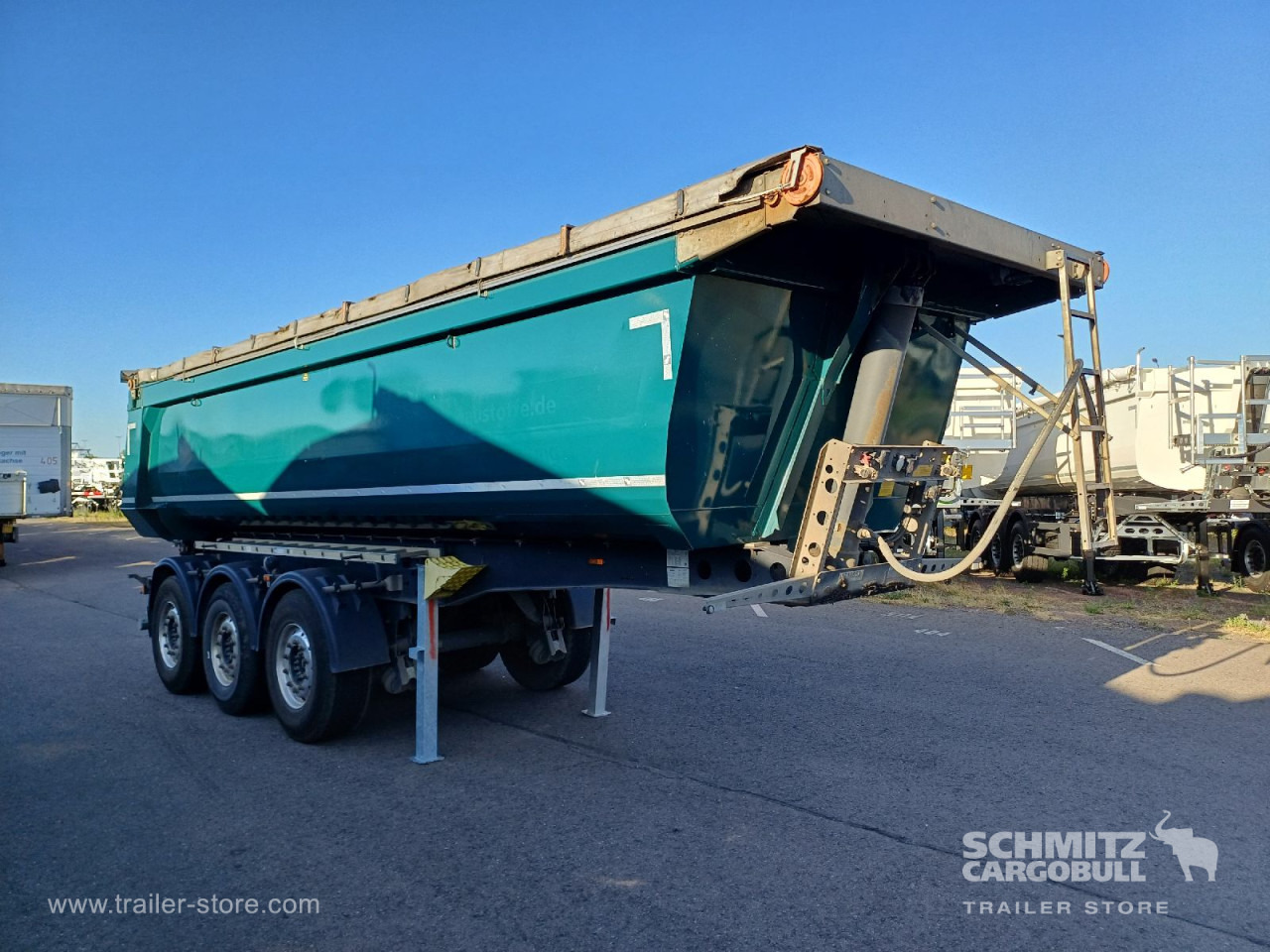 SCHMITZ Auflieger Kipper Stahlrundmulde 24m³ - Tipper semi-trailer: picture 1 SCHMITZ Auflieger Kipper Stahlrundmulde 24m³ - Tipper semi-trailer: picture 1