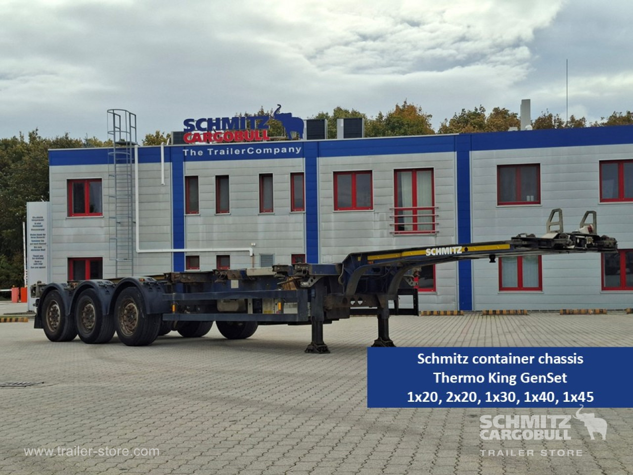 Container transporter/ Swap body semi-trailer SCHMITZ Containerchassis Standard: picture 1