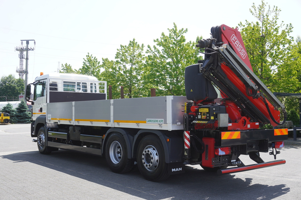 Dropside/ Flatbed truck, Crane truck MAN TGS 26.360 Flatbed / Fassi F175 7.7 T / steered 3rd axle: picture 6 Dropside/ Flatbed truck, Crane truck MAN TGS 26.360 Flatbed / Fassi F175 7.7 T / steered 3rd axle: picture 6