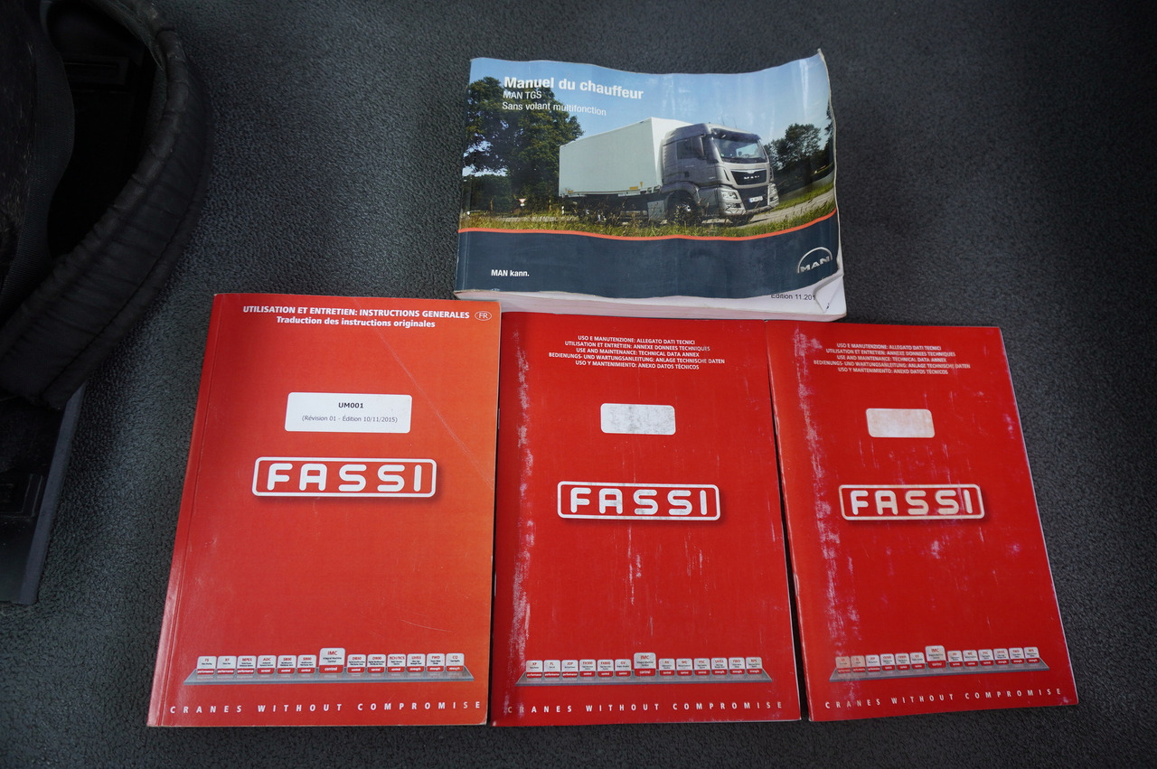 Dropside/ Flatbed truck, Crane truck MAN TGS 26.360 Flatbed / Fassi F175 7.7 T / steered 3rd axle: picture 29 Dropside/ Flatbed truck, Crane truck MAN TGS 26.360 Flatbed / Fassi F175 7.7 T / steered 3rd axle: picture 29