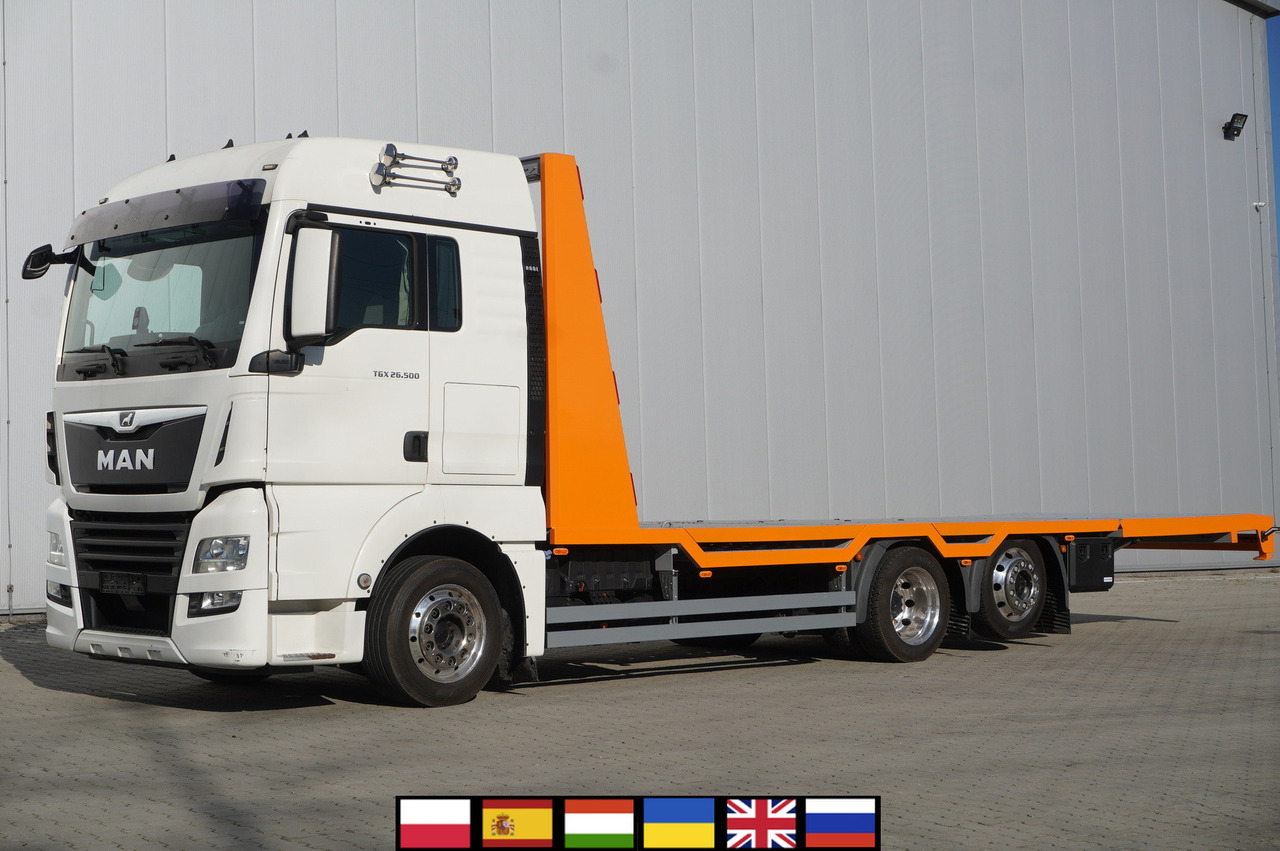 Autotransporter truck MAN TGX 26.500 6x2 E6 / NEW Tow truck superstructure 8.75 m / steered axle: picture 1