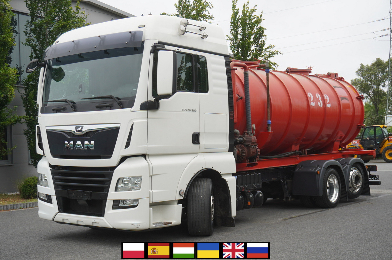 MAN TGX 26.500 / NEW Stal Septic barrel 13000 l / steering 3rd axle - Tank truck: picture 1 MAN TGX 26.500 / NEW Stal Septic barrel 13000 l / steering 3rd axle - Tank truck: picture 1