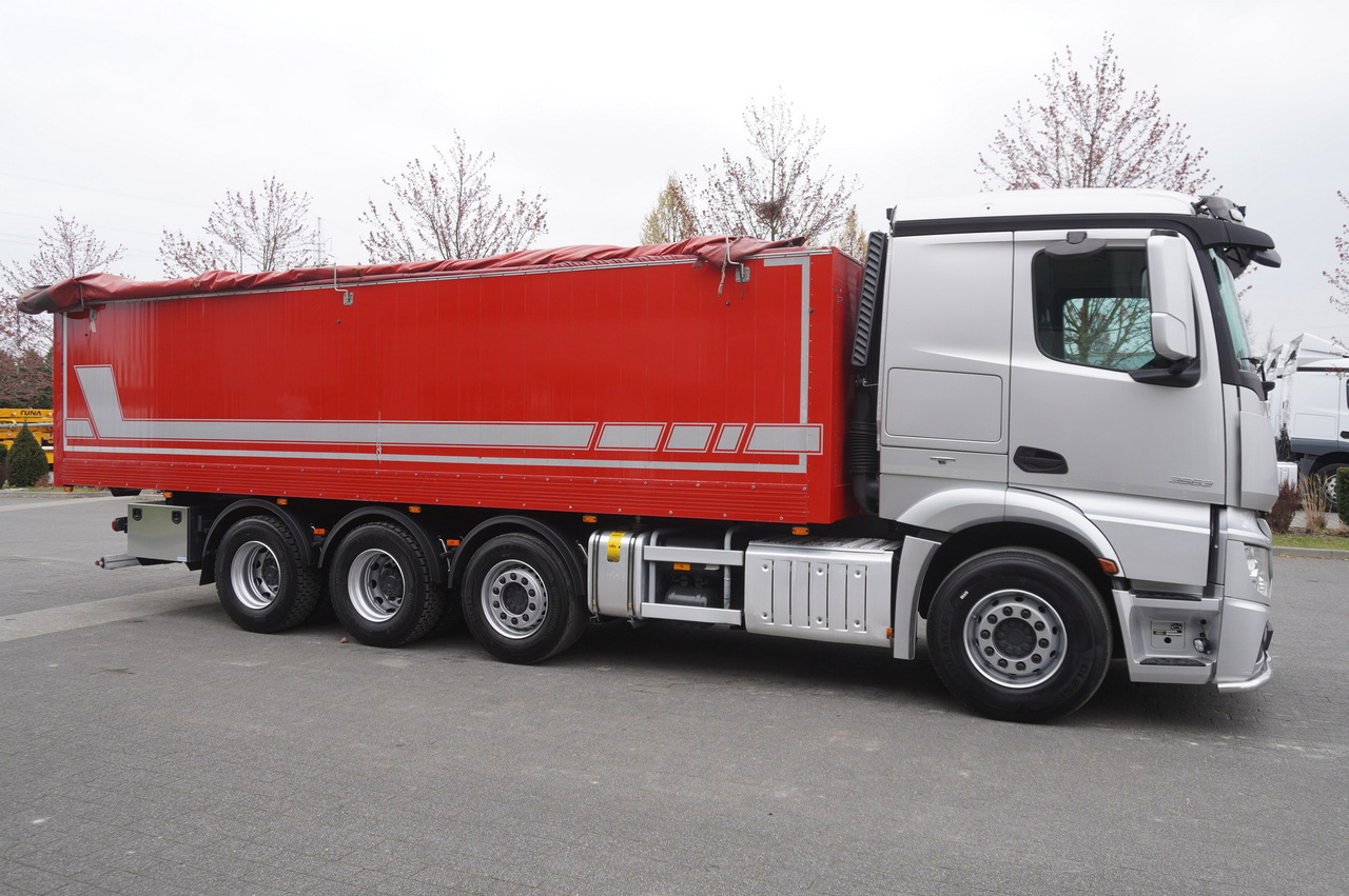 Dropside/ Flatbed truck MERCEDES-BENZ Actros 3563 8x4 / Tipper for grain 20 t load capacity: picture 10