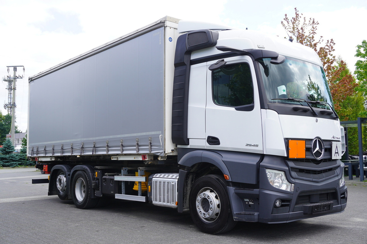 Container transporter/ Swap body truck MERCEDES-BENZ Mercedes-Benz Actros 2545 6×2 MP5 / ADR AT / Curtainsider 18 EPAL: picture 8
