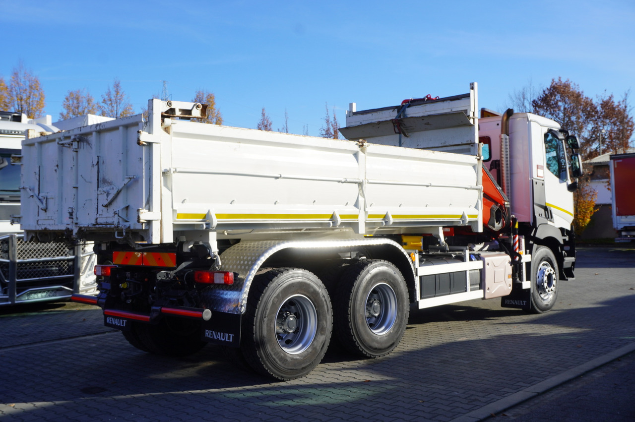 RENAULT C380 E6 6×4 / HDS Fassi F135 2700 MTH / Range 8 m / 5.6 t lifting capacity / 3-side tipper / Bortmatic - Tipper, Crane truck: picture 4 RENAULT C380 E6 6×4 / HDS Fassi F135 2700 MTH / Range 8 m / 5.6 t lifting capacity / 3-side tipper / Bortmatic - Tipper, Crane truck: picture 4