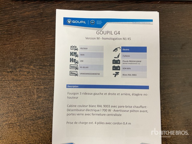 2019 Goupil G4M Electric Utility Vehicle - Municipal/ Special vehicle: picture 3 2019 Goupil G4M Electric Utility Vehicle - Municipal/ Special vehicle: picture 3