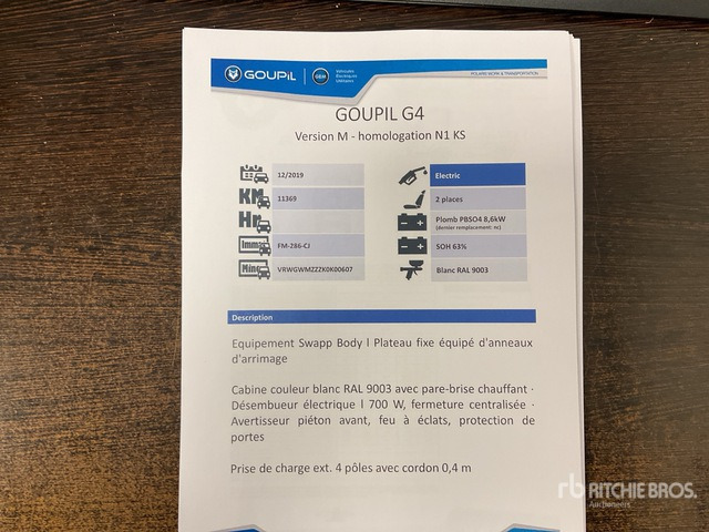 2019 Goupil G4M Electric Utility Vehicle - Municipal/ Special vehicle: picture 3 2019 Goupil G4M Electric Utility Vehicle - Municipal/ Special vehicle: picture 3