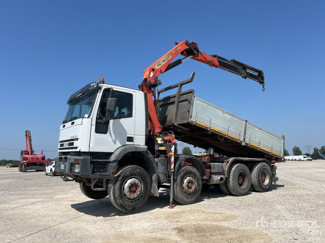 2000 Iveco Eurotrakker 1999 Palfinger PK16000 5550 kg ... Dump Truck with Crane - Tipper, Crane truck: picture 1 2000 Iveco Eurotrakker 1999 Palfinger PK16000 5550 kg ... Dump Truck with Crane - Tipper, Crane truck: picture 1