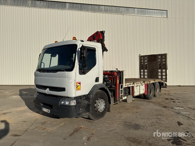 2006 Renault Premium 2006 Palfinger PK23500 on 6x2 C ... Flatbed Truck with Crane - Dropside/ Flatbed truck: picture 1 2006 Renault Premium 2006 Palfinger PK23500 on 6x2 C ... Flatbed Truck with Crane - Dropside/ Flatbed truck: picture 1