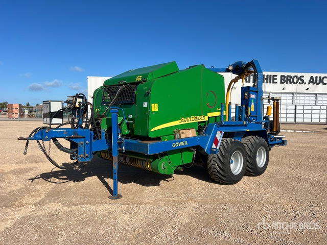 2007 John Deere 578 Enrubanneuse Combination Baler Wrapper - Round baler, Bale wrapper: picture 2 2007 John Deere 578 Enrubanneuse Combination Baler Wrapper - Round baler, Bale wrapper: picture 2