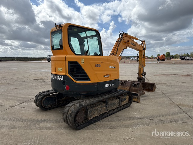 2017 Hyundai R60CR-9A Mini-Pelle Mini Excavator: <6.6t - Mini excavator: picture 3 2017 Hyundai R60CR-9A Mini-Pelle Mini Excavator: <6.6t - Mini excavator: picture 3