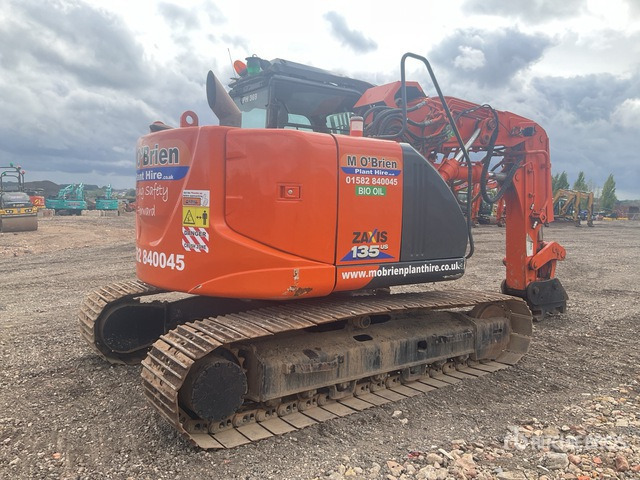 2016 Hitachi ZX135US-5B SRF Tunnel Spec Tracked Excavator - Crawler excavator: picture 3 2016 Hitachi ZX135US-5B SRF Tunnel Spec Tracked Excavator - Crawler excavator: picture 3