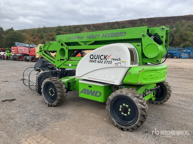 2016 Nifty HR21 4WD Hybrid (Inoperable) Articulating Boom Lift - Articulated boom: picture 4 2016 Nifty HR21 4WD Hybrid (Inoperable) Articulating Boom Lift - Articulated boom: picture 4